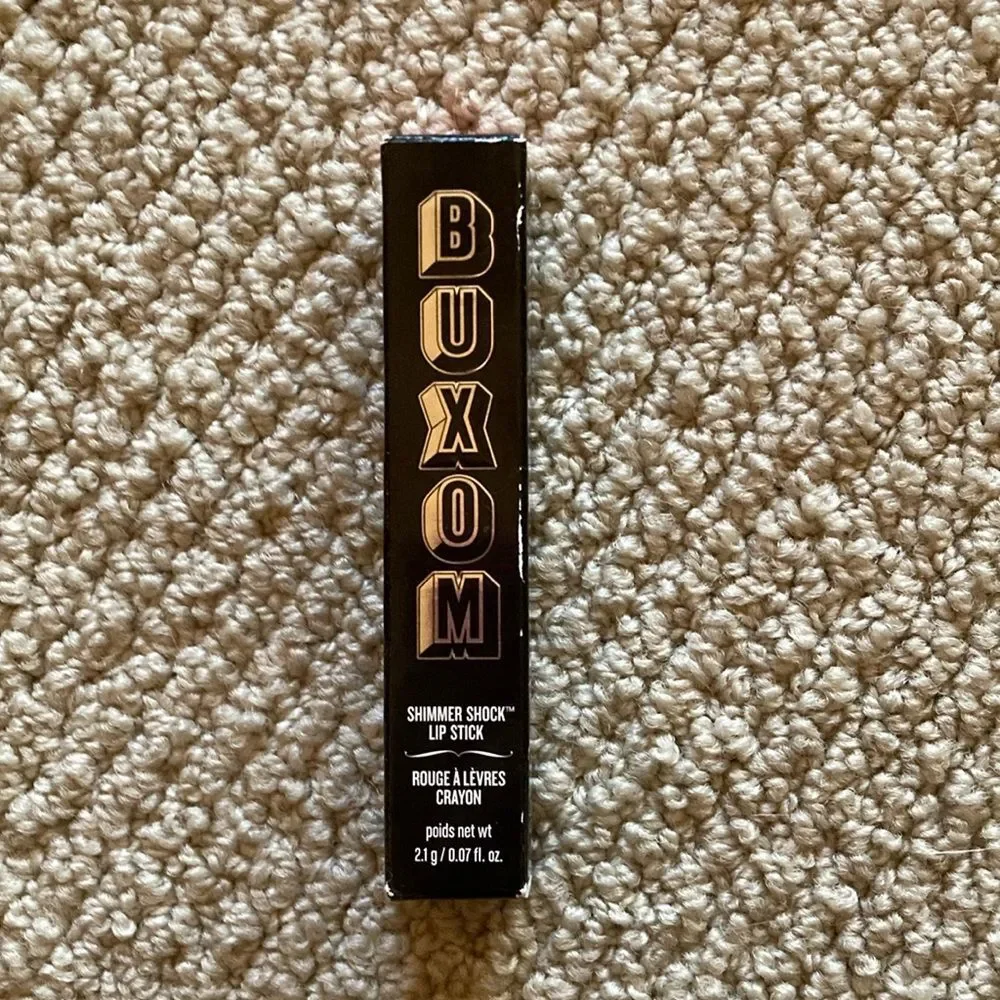 NEW Buxom Shimmer Shock Lip Stick Sexy Surge Glitter Hot Pink Swatched NIB